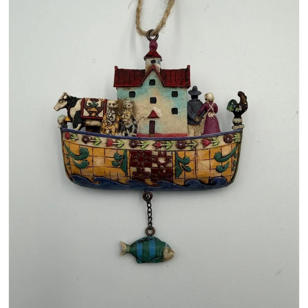 Jim‎ Shore Noah's Ark Christmas Ornament Heartwood Creek